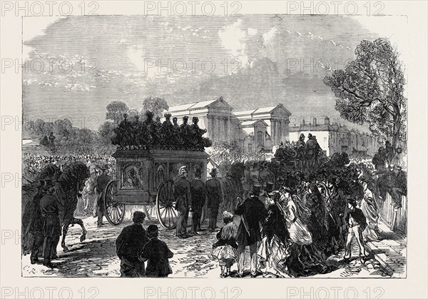 FUNERAL OF SERGEANT BRETT, THE POLICE OFFICER KILLED BY THE FENIANS AT MANCHESTER, UK, 1867