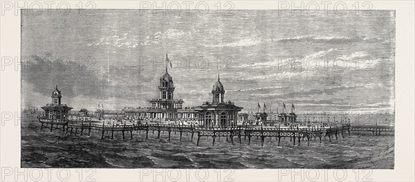 THE NEW PIER AT NEW BRIGHTON, CHESHIRE, UK, 1867