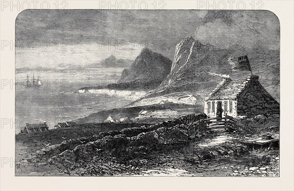 THE ISLAND OF TRISTAN D'ACUNHA, SOUTH ATLANTIC OCEAN, LATELY VISITED BY PRINCE ALFRED IN H.M.S. GALATEA, 1867