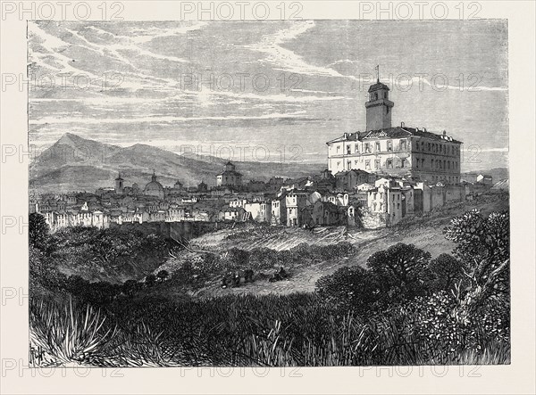 MONTE ROTONDO, NEAR ROME, THE LAST POSITION OF GARIBALDI, ITALY, 1867