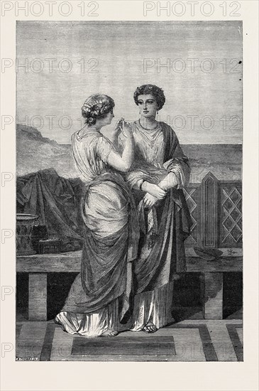 THE INTERNATIONAL EXHIBITION: "A CONFESSION," BY E.J. AUBERT, 1862