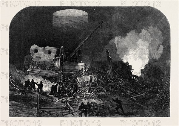 SCENE OF THE EXTRAORDINARY ACCIDENT IN THE WELWYN TUNNEL, GREAT NORTHERN RAILWAY, 1866