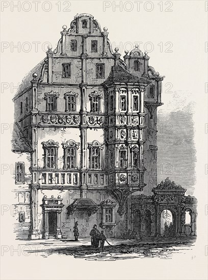 BAMBERG, THE BISHOP'S PALACE, GERMANY, 1866