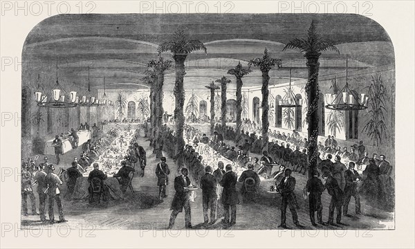 PUBLIC DINNER AT BARBADOES IN HONOUR OF THE COMMISSIONERS FROM THE BRITISH NORTH AMERICAN PROVINCES, 1866