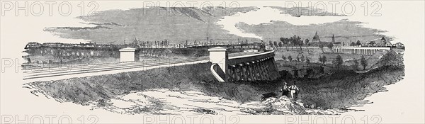 THE TIMBER VIADUCT FROM COOPER'S BRIDGE, THE SOUTH-EASTERN RAILWAY