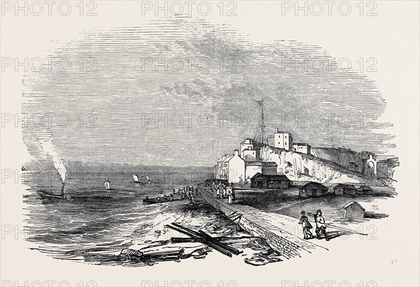 WRECK OF "THE WATERMAN" STEAMER, OFF HASTINGS,