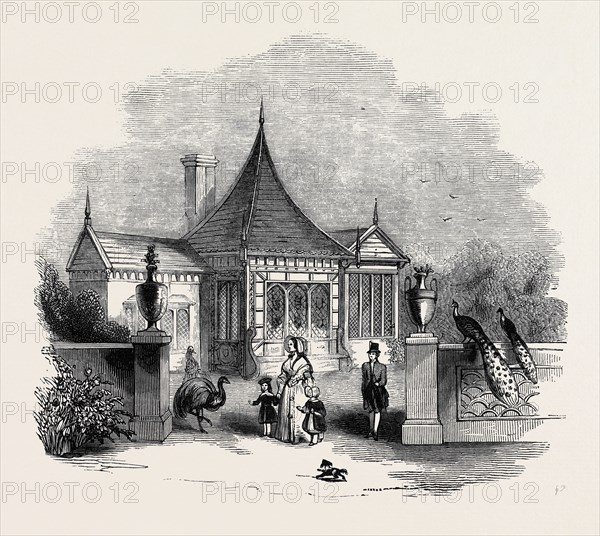 THE CHINESE SUMMER-HOUSE, BUCKINGHAM PALACE GARDENS.