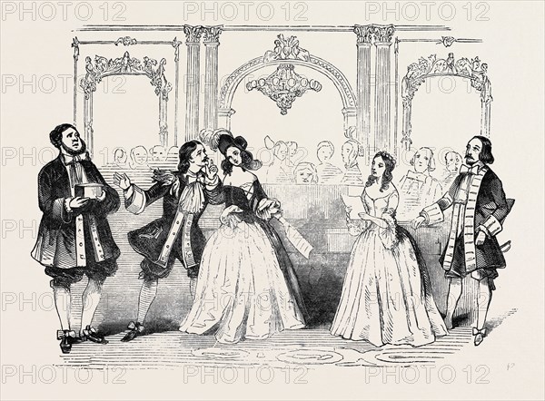 SCENE FROM THE OPERA OF "THE CROWN DIAMONDS," AT THE PRINCESS' THEATRE.