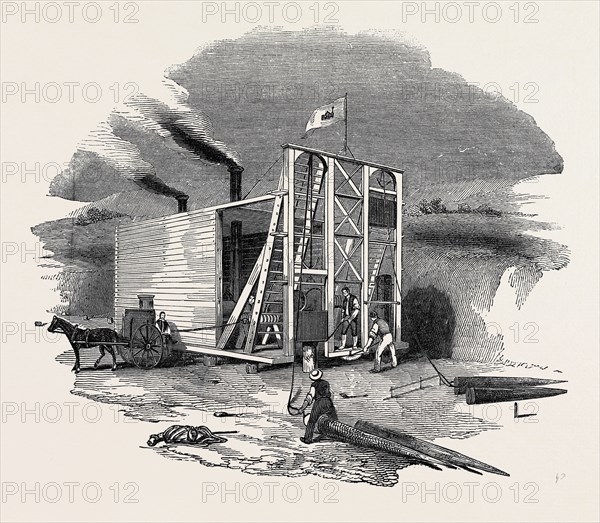 PATENT AMERICAN STEAM PILE DRIVING ENGINE