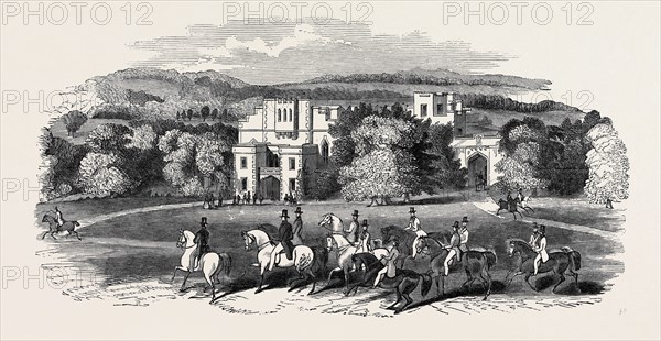 VISIT OF THE KING OF THE FRENCH TO QUEEN VICTORIA: THE GRAND LAWN AND DRIVE IN FRONT OF VICTORIA GATE, WINDSOR CASTLE