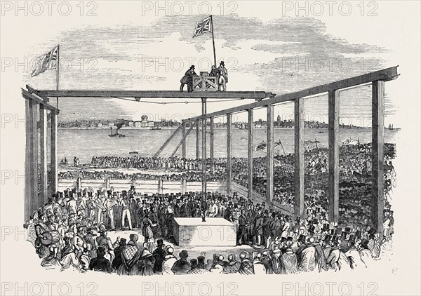 CEREMONY OF LAYING THE FIRST STONE OF THE BIRKENHEAD DOCKS