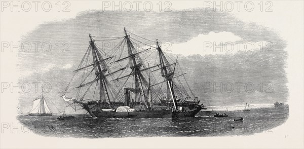 H.M.S. RACER AGROUND ON RYDE SANDS, 1871