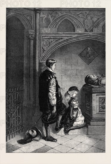 "THE ANNIVERSARY," BY F. HUARD, IN THE FRENCH GALLERY, 1871
