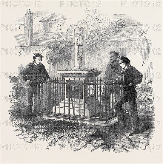 MONUMENT TO THE MEMORY OF CAPT. BOYD AND SIX SEAMEN OF H.M.S. AJAX, IN MONKSTOWN CHURCHYARD, NEAR KINGSTOWN