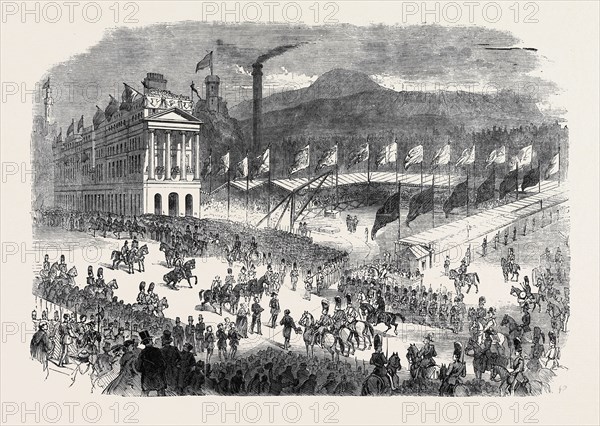 THE PRINCE CONSORT LAYING THE FOUNDATION STONE OF THE NEW GENERAL POST OFFICE AT EDINBURGH