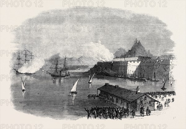 DEPARTURE OF THE EMPRESS OF AUSTRIA FROM CORFU