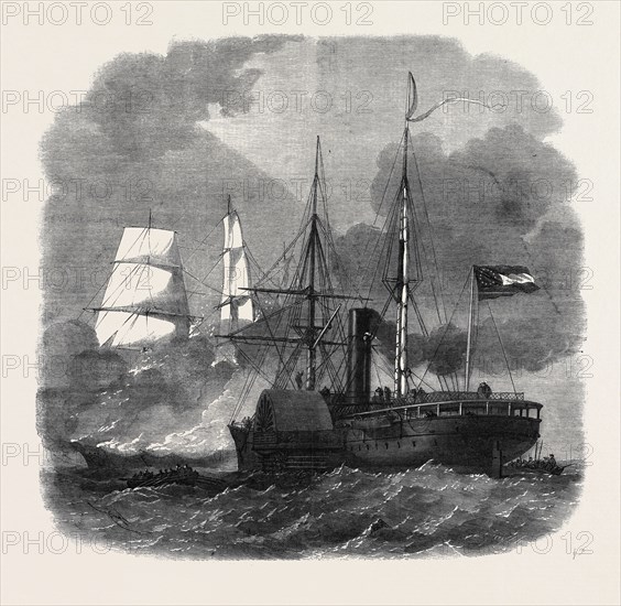 DESTRUCTION OF THE FEDERAL MERCHANTMAN HARVEY BIRCH BY THE CONFEDERATE WAR SLOOP NASHVILLE