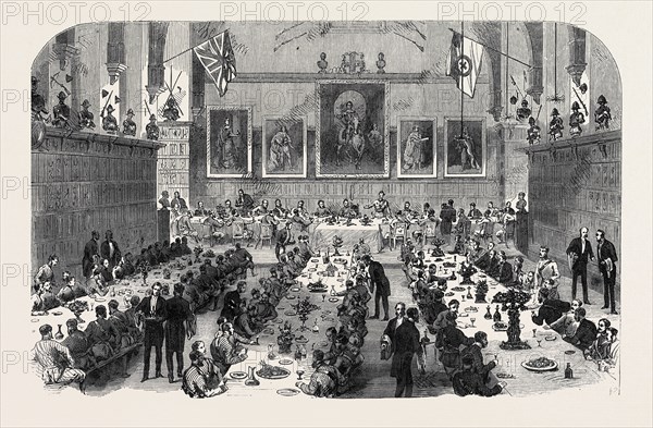 DINNER GIVEN BY THE INNS OF COURT VOLUNTEERS TO THE UNIVERSITIES CORPS, 1868