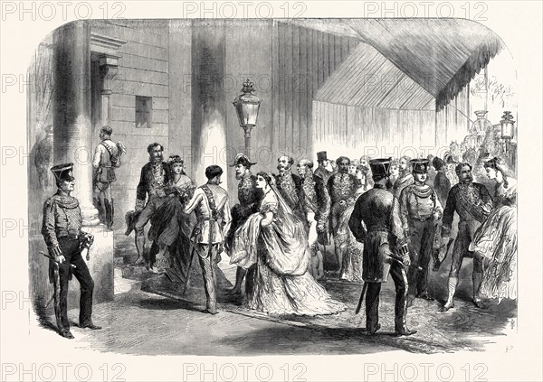 THE QUEEN'S DRAWINGROOM: THE AMBASSADORS' ENTRANCE, BUCKINGHAM PALACE, 1868