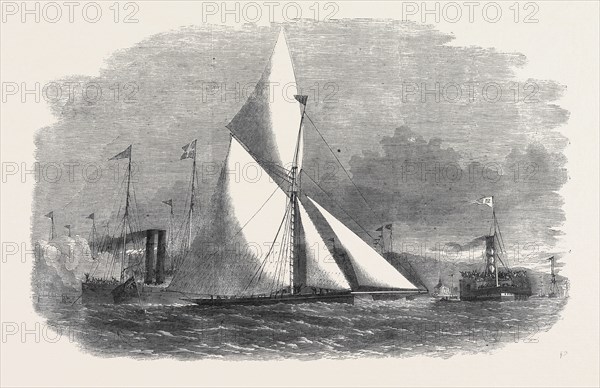 ROYAL THAMES YACHT CLUB MATCH: THE THOUGHT WINNING THE Ã‚Â£100 PLATE, 1861