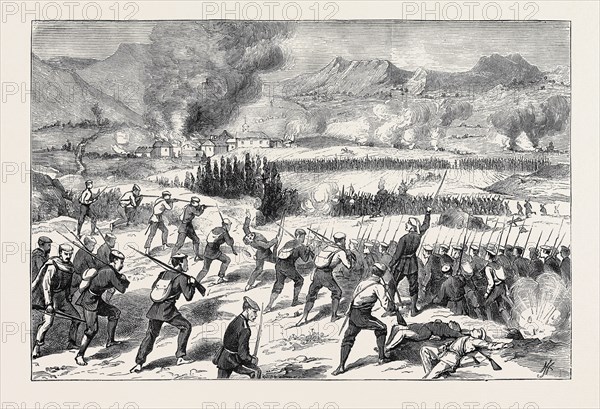 THE BATTLE BEFORE ESTELLA, CARLISTS ATTACKING REPUBLICANS AT ZABAL
