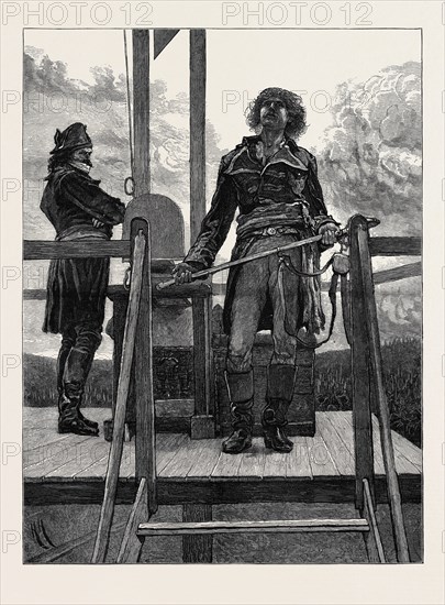 "NINETY THREE" WHEN THE SUN ROSE; He stood on the scaffold lost in thought. That place of punishment was a throne. Gauvain stood upon it, erect, proud, calm. The sunlight streamed about him till he seemed to stand in the midst of a halo.