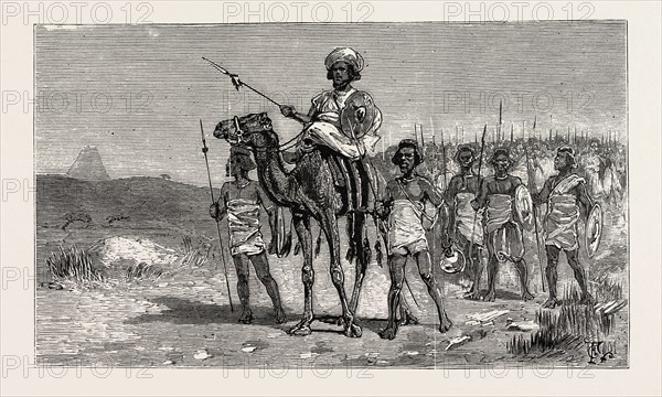 THE REBELLION IN THE SOUDAN (SUDAN): OSMAN DIGNA MARCHING AGAINST THE EGYPTIAN FORCES