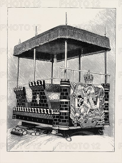 EMPRESS OF INDIA: STATE HOWDAH MANUFACTURED FOR THE DUKE OF BUCKINGHAM, GOVERNOR OF MADRAS