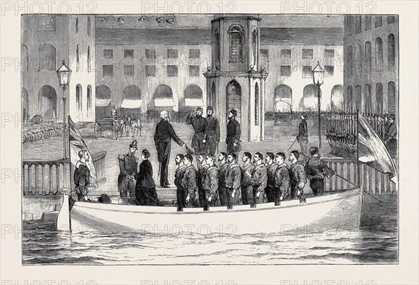 THE WAR IN THE EAST, ARRIVAL OF MR. LAYARD, THE NEW BRITISH AMBASSADOR, AT CONSTANTINOPLE: THE RECEPTION AT THE ARSENAL