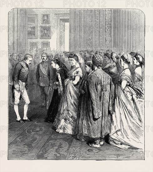 COURT AT BUCKINGHAM PALACE, LONDON, 1870