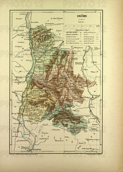 MAP OF DRÃîME, FRANCE