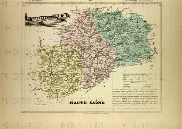 MAP OF HAUTE SAÃîNE, FRANCE