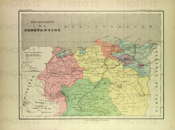 MAP OF A PART OF ALGERIA
