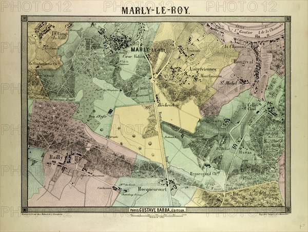 MAP OF MARLY-LE-ROY, FRANCE