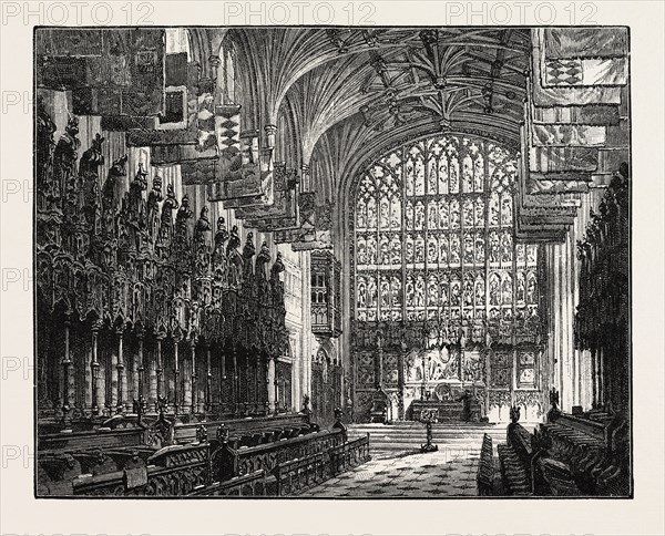 THE CHOIR, ST. GEORGE'S CHAPEL, WINDSOR, UK