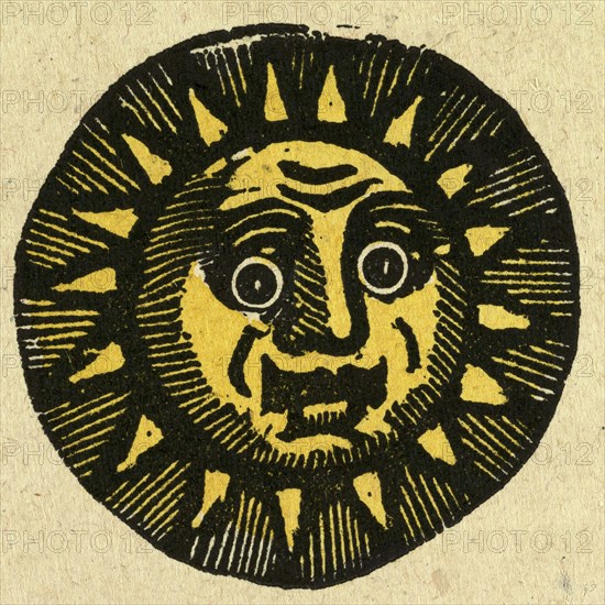 illustration of English tales, folk tales, and ballads. The face of the sun