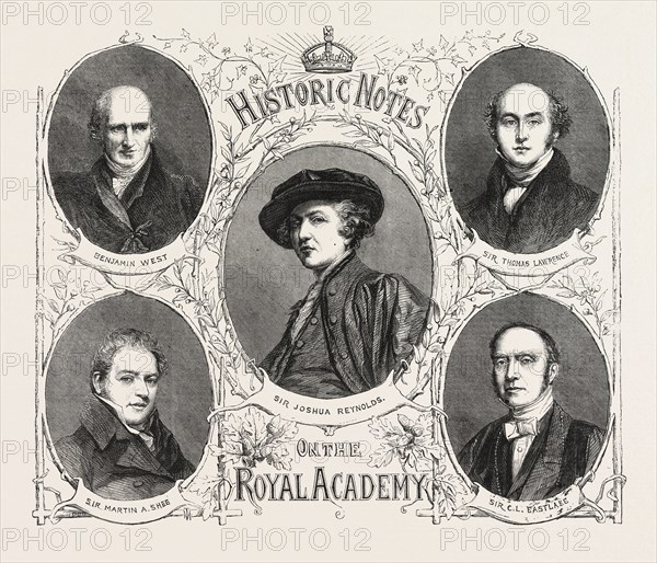 PORTRAITS OF THE PRESIDENTS OF THE ROYAL ACADEMY.