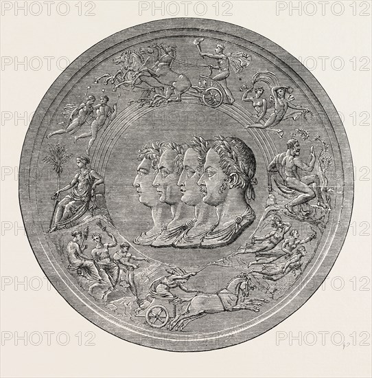 PISTRUCCI'S GREAT WATERLOO MEDAL: OBVERSE