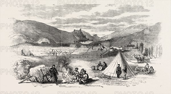 THE CRIMEAN WAR: BALACLAVA, THE SCENE OF THE SUCCESSFUL CAVALRY CHARGE, 1854