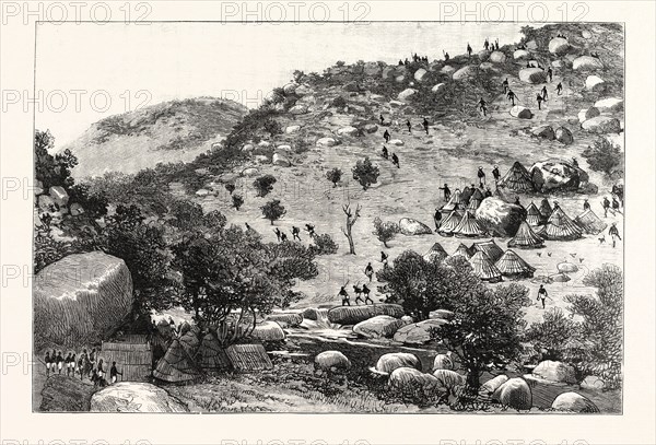 THE COLLISION BETWEEN ENGLISH AND PORTUGUESE IN MANICALAND: THE CAPTURE OF THE PORTUGUESE CAMP IN THE VALLEY BELOW UMTASA'S KRAAL BY THE BRITISH SOUTH AFRICA CO.'S POLICE