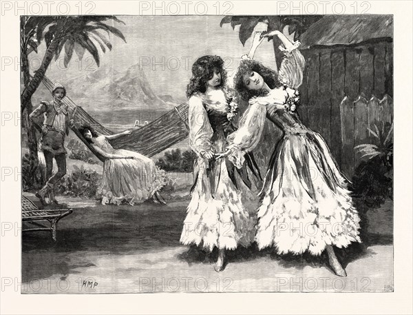 ROBINSON CRUSOE, THE GUARDS' BURLESQUE AT THE CHELSEA BARRACKS: THE PAS DE DEUX IN THE SECOND ACT, UK
