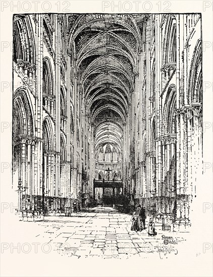 INTERIOR OF ROUEN CATHEDRAL