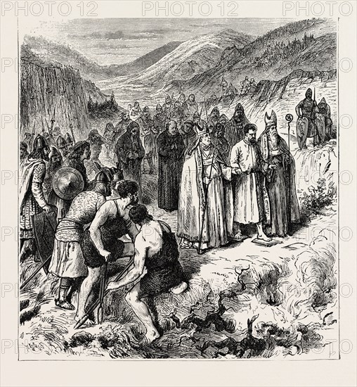 ANGLO-SAXON CLERICAL USAGES, TRIAL BY THE ORDEAL OF HOT IRON.