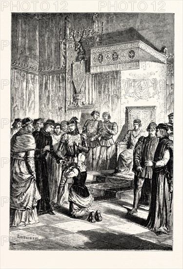 JOAN OF ARC RECOGNISES CHARLES VII. AMONG HIS COURTIERS.