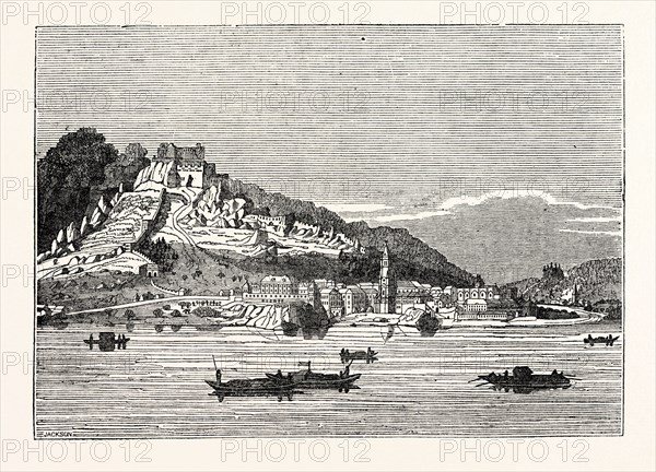 Castle and Village of Durnstein from the Danube