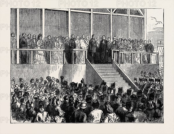 PRINCE ARTHUR AT LEEDS: THE PRINCE DECLARING ROUNDHAY PARK OPEN