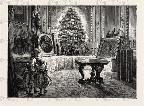 CHRISTMAS EVE AT WINDSOR CASTLE, THE QUEEN'S CHRISTMAS TREE