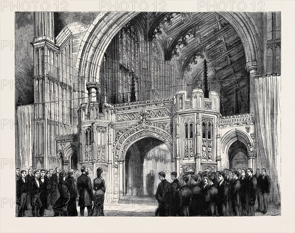 THE PRINCE OF WALES AT ETON COLLEGE: UNVEILING OF THE MEMORIAL ORGAN-SCREEN TO THE OLD ETONIANS WHO FELL IN THE AFGHAN, ZULU, AND BOER CAMPAIGNS