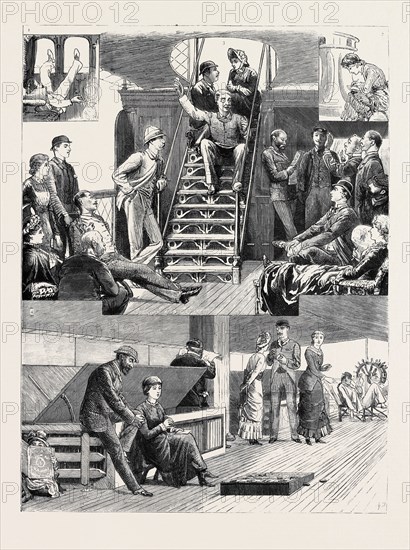 A JOURNEY BY THE OVERLAND ROUTE: 1. A Cool Way of going through the Desert; 2. Writing Home; 3. The Lottery: Selling the Tickets; 4. The Noble Game of Bull