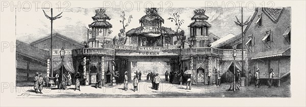 THE VICEROY OF INDIA'S VISIT TO RANGOON, BRITISH BURMA: ARCH ERECTED BY FOOKIEN CHINESE